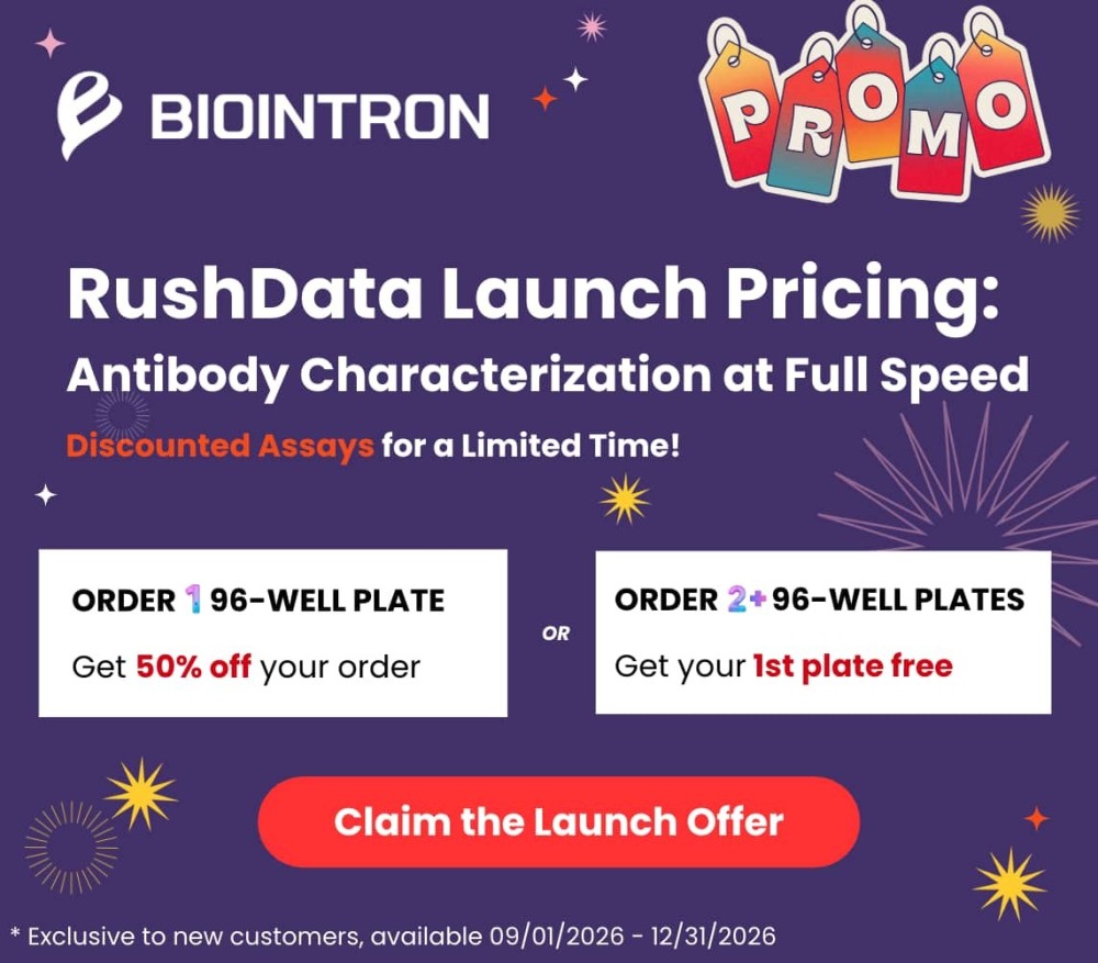 Biointron Announces RushData Launch Promotion for High-Throughput Antibody Characterization
